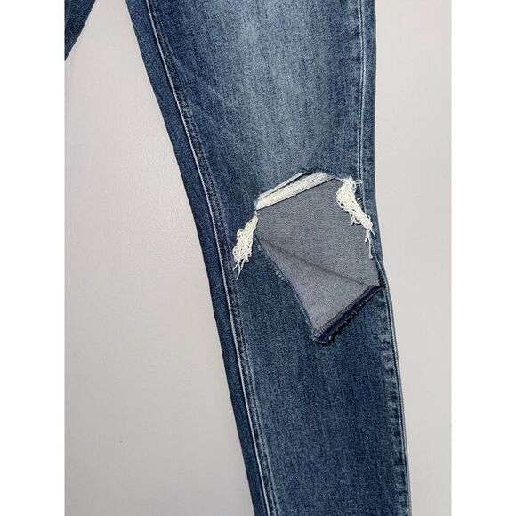 Flying Monkey Jeans High Rise Mom Jeans Distressed Ripped Stretch 90s Ankle 24 - Picture 7 of 16